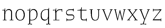 NaNWeiss ExtraLight Font LOWERCASE