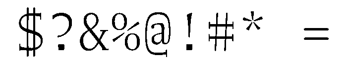 NaNWeiss Light Font OTHER CHARS
