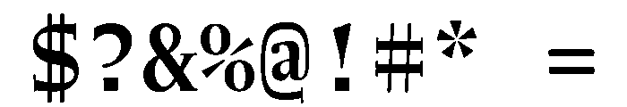 NaNWeiss Medium Font OTHER CHARS