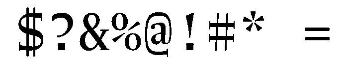NaNWeiss Regular Font OTHER CHARS