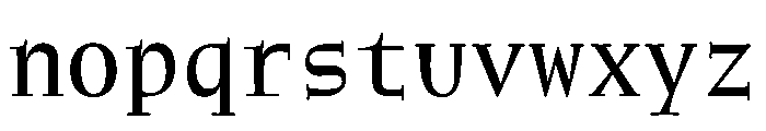 NaNWeiss Regular Font LOWERCASE