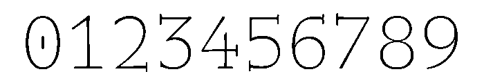 NaNWeiss Thin Font OTHER CHARS