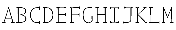 NaNWeiss Thin Font UPPERCASE