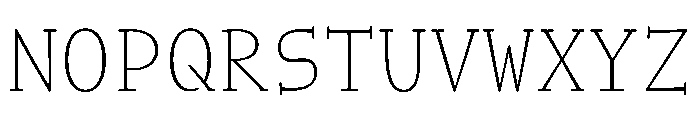 NaNWeiss Thin Font UPPERCASE