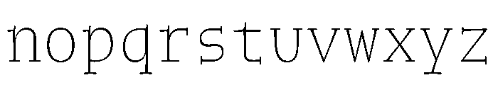 NaNWeiss Thin Font LOWERCASE