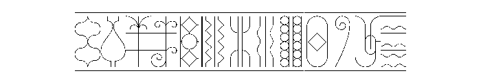 Naancy Grade1Ornament Font UPPERCASE