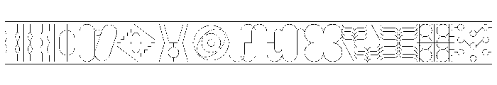Naancy Grade1Ornament Font LOWERCASE