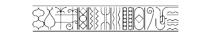Naancy Grade2Ornament Font UPPERCASE