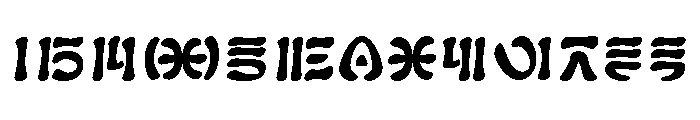 Nabouveau Futhork Bold Font UPPERCASE