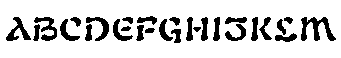 Nabouveau Latin Bold Font UPPERCASE