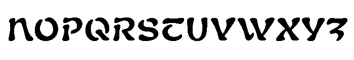 Nabouveau Latin Bold Font LOWERCASE