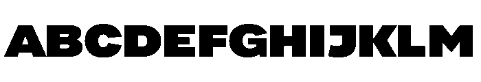 NaokoAALimited Black Font UPPERCASE