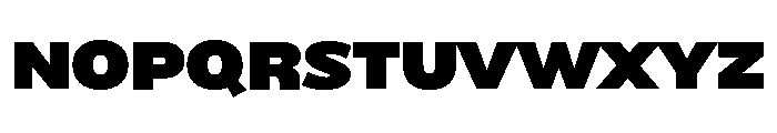 NaokoAALimited Black Font UPPERCASE