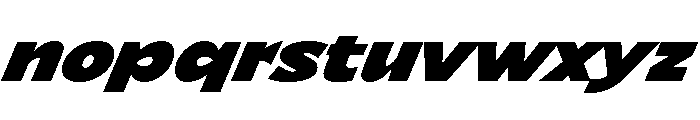 NaokoAALimited BlackItalic Font LOWERCASE