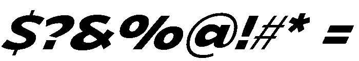 NaokoAALimited BoldItalic Font OTHER CHARS