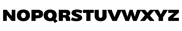 NaokoAALimited Extrabold Font UPPERCASE
