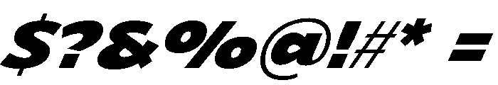 NaokoAALimited ExtraboldItalic Font OTHER CHARS