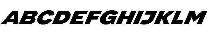 NaokoAALimited ExtraboldItalic Font UPPERCASE