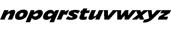NaokoAALimited ExtraboldItalic Font LOWERCASE
