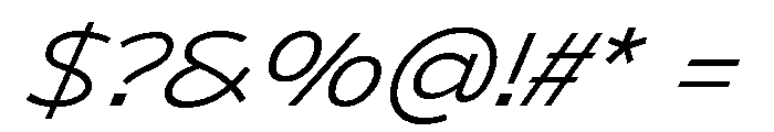 NaokoAALimited LightItalic Font OTHER CHARS