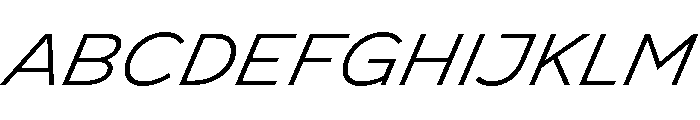 NaokoAALimited LightItalic Font UPPERCASE