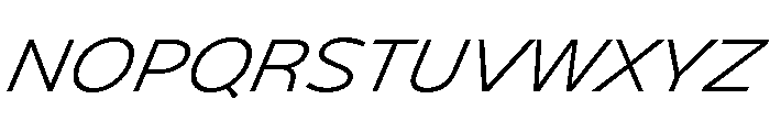 NaokoAALimited LightItalic Font UPPERCASE