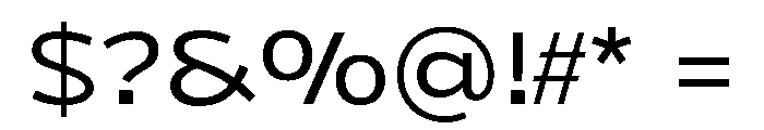 NaokoAALimited Semilight Font OTHER CHARS