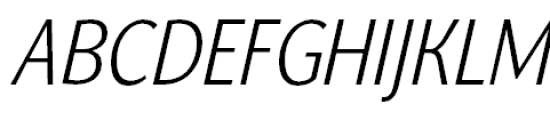 Nat Grotesk Narrow Light Italic Font UPPERCASE