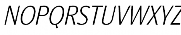Nat Grotesk Narrow Light Italic Font UPPERCASE