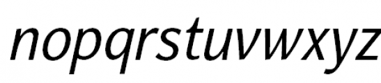 Nat Grotesk Narrow Regular Italic Font LOWERCASE