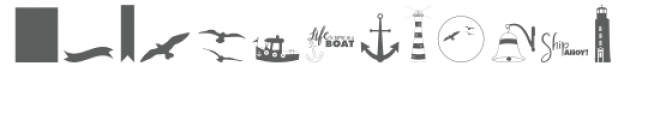 nautical dingbats font Font UPPERCASE