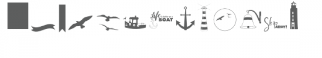 nautical dingbats font Font LOWERCASE