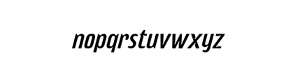 Napier Oblique Font LOWERCASE