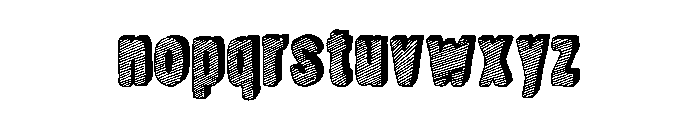 Nanquim Dark Font LOWERCASE