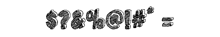 Nanquim Regular Font OTHER CHARS