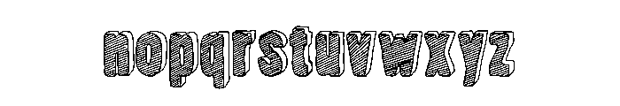 Nanquim Regular Font LOWERCASE