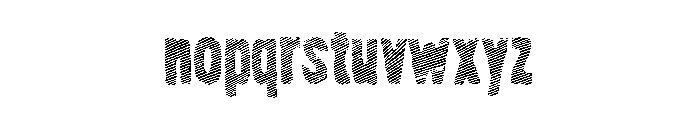 Nanquim Stamp Font LOWERCASE