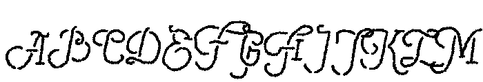 Navy Script Font UPPERCASE