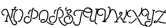 Navy Script Font UPPERCASE