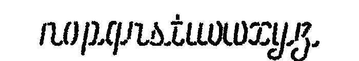 Navy Script Font LOWERCASE