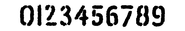Navy Stencil Font OTHER CHARS