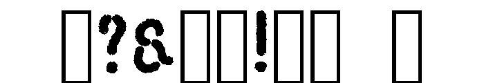 Navy Stencil Font OTHER CHARS