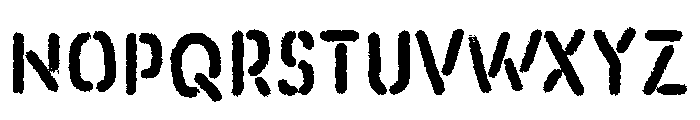 Navy Stencil Font LOWERCASE