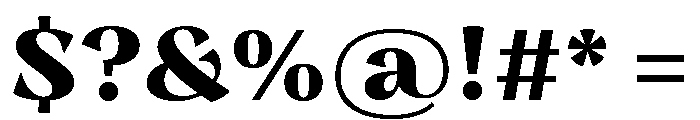 Nazare Bold Font OTHER CHARS