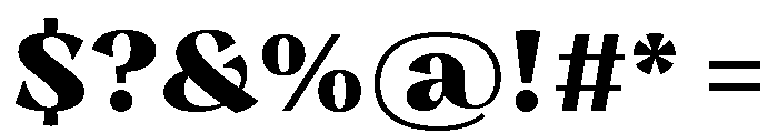 Nazare Extra Bold Font OTHER CHARS