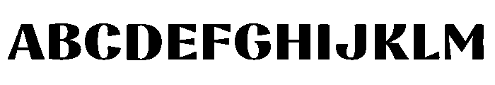 Nazare Extra Bold Font UPPERCASE