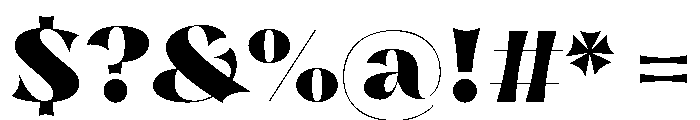 Nazare Exuberant Heavy Font OTHER CHARS