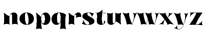 Nazare Exuberant Heavy Font LOWERCASE