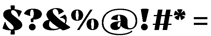 Nazare Heavy Font OTHER CHARS