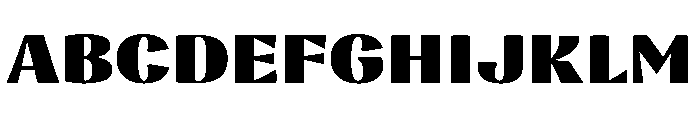 Nazare Heavy Font UPPERCASE